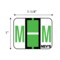 Nevs Tabbie - Filing Labels - Large - Letter M 1" x 1-1/4" Flr Green XA-T-M - alternate 2